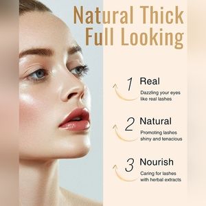 Thicker & Longer Looking Eyelashes, Lash Essential Serum for Natural Las…